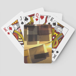 Baraja De Cartas Banderas de oración budista al atardecer,