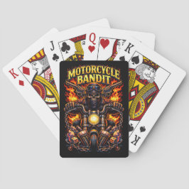 Baraja De Cartas Bandido en Motocicleta