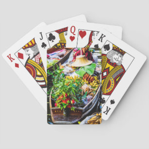 Baraja De Cartas Bangkok  Mercado flotante