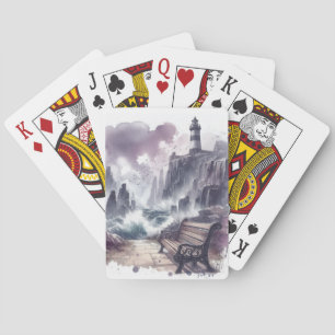 Baraja De Cartas Baño frente al faro