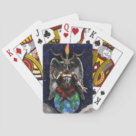 Baraja De Cartas Baphomet Sabbatical Goat Black Night Earth
