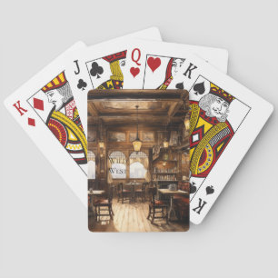 Baraja De Cartas Bar Salón del Oeste Salvaje