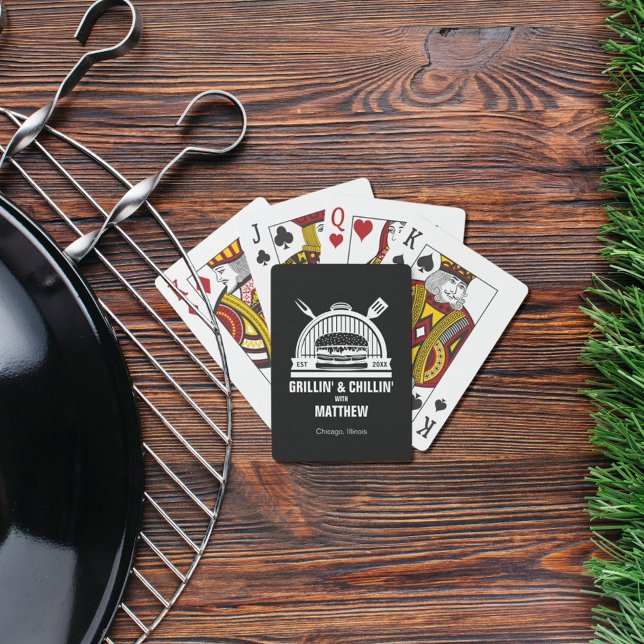 Baraja De Cartas Barbacoa Grillin' y Partido Chillin Bachelor (Subido por el creador)