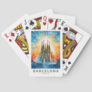 Baraja De Cartas Barcelona España La Sagrada Familia