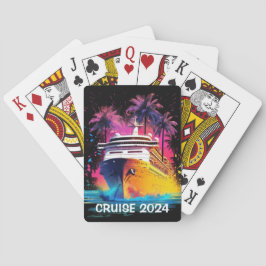 Baraja De Cartas Barco de crucero brillante con tarjetas de juego d