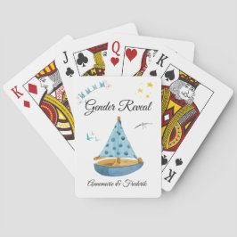 Baraja De Cartas Barco de vela con revelación de género