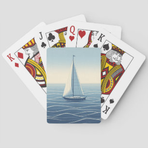 Baraja De Cartas Barco de vela en alta mar