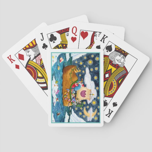 BARAJA DE CARTAS BARCO HOLANDÉS SHOE SANTA, ICEBERGS, BALLENA, OSO  (Reverso)