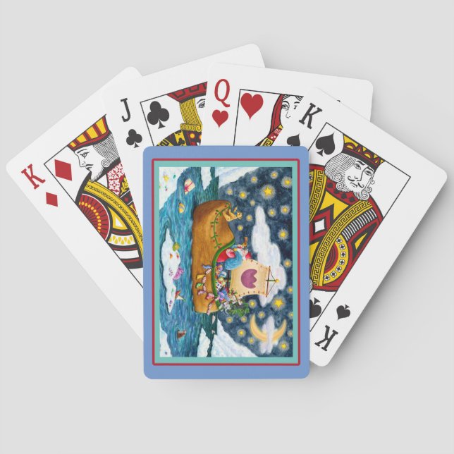 BARAJA DE CARTAS BARCO HOLANDÉS SHOE SANTA, ICEBERGS, BALLENA, OSO  (Reverso)