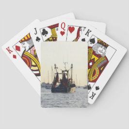 Baraja De Cartas Barco Pesquero Paz Y Abundancia Al Amanecer