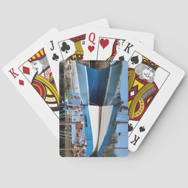 Baraja De Cartas Barcos antiguos de Douarnenez (Reverso)