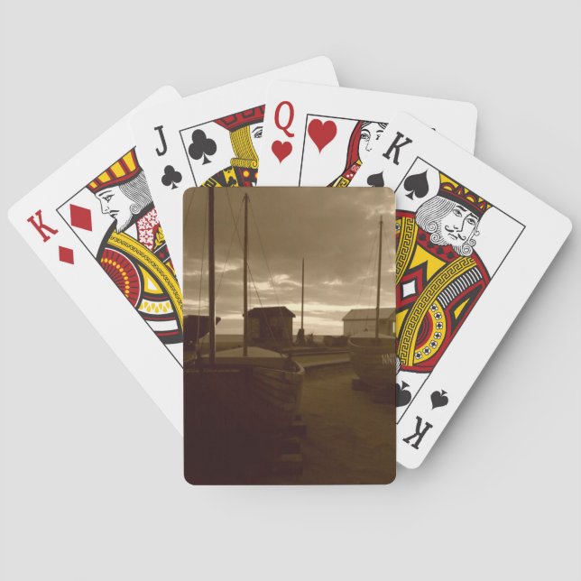 Baraja De Cartas Barcos de Pesca de Brighton (Reverso)