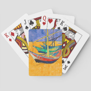 Baraja De Cartas Barcos de Van Gogh Impresionismo Playa