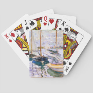 Baraja De Cartas Barcos de vela en el Sena del Petit Claude Monet