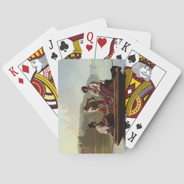 Baraja De Cartas Barcos en el río Misuri (Reverso)