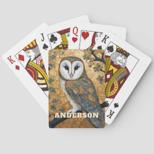 Baraja De Cartas Barn Owl Art Nouveau