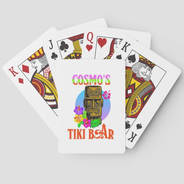 Baraja De Cartas Barra de Tiki de Cosmo (Reverso)