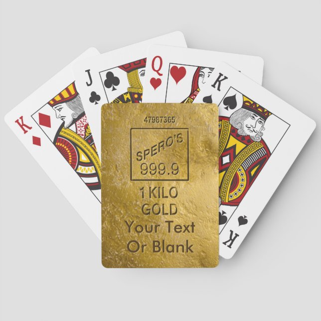 Baraja De Cartas Barra dorada (Reverso)