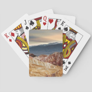 Baraja De Cartas Barranco de oro en la puesta del sol