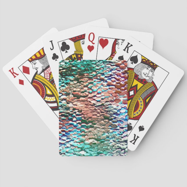 Baraja De Cartas Base de piedra recubierta de mortero rústico y sal (Reverso)