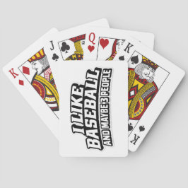 Baraja De Cartas Baseball Lover With Limited Social Energy