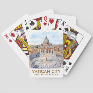 Baraja De Cartas Basílica de San Pedro personalizada Ciudad del Vat