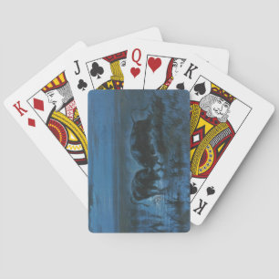Baraja De Cartas Batalla con luz de la luna (lucha con búfalos de a