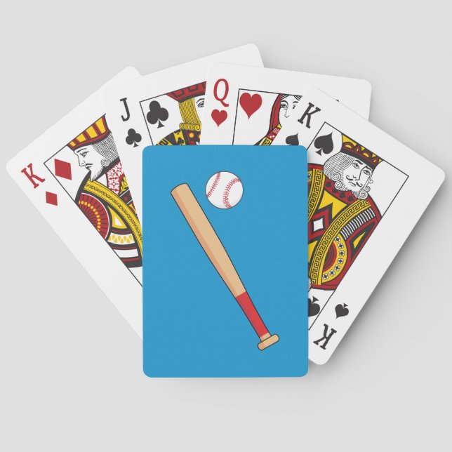 Baraja De Cartas Batalla de béisbol con bola (Reverso)