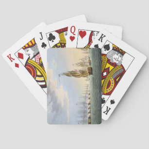 Baraja De Cartas Batalla del Nilo, 1 de agosto de 1798, grabada por