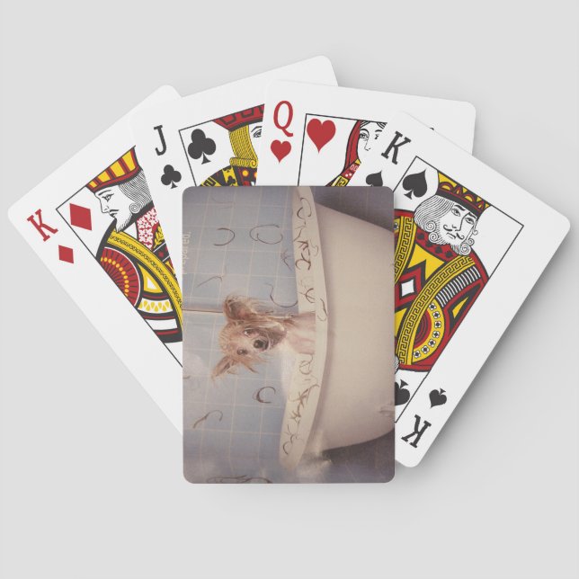 BARAJA DE CARTAS BATHING PUPPY (Reverso)