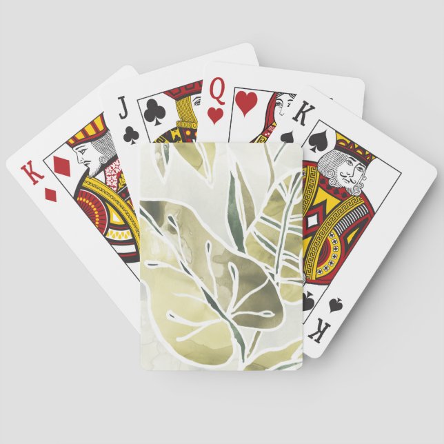 Baraja De Cartas Batik Leaves (Reverso)