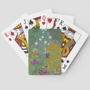 Baraja De Cartas Bauerngarten, pintura al óleo, Gustav Klimt