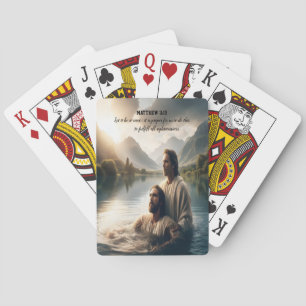 Baraja De Cartas Bautismo del río sagrado en las montañas