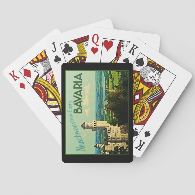 Baraja De Cartas Bavaria Alemania Castillo Neuschwanstein (Reverso)