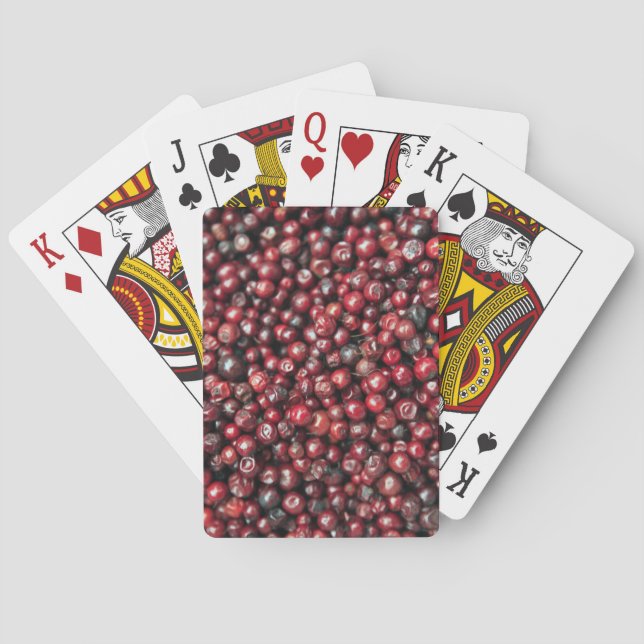 Baraja De Cartas Bayas rojas del Himalaya (Reverso)