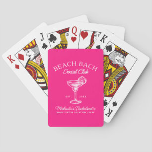 Baraja De Cartas Beach Bach Bachelorette Personalizado Fiesta de có
