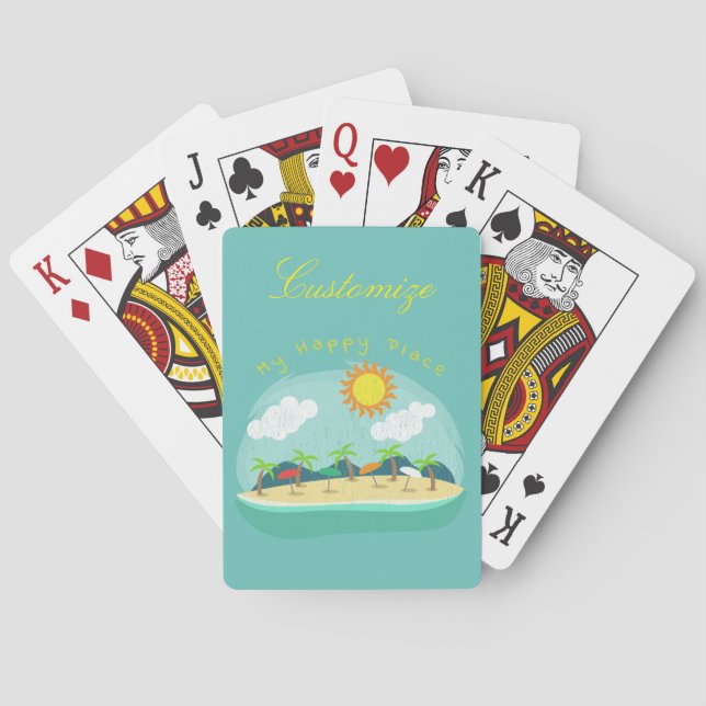 Baraja De Cartas Beach Happy Place Thunder_Cove (Reverso)