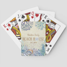 Baraja De Cartas Beach House Family Name Coastal
