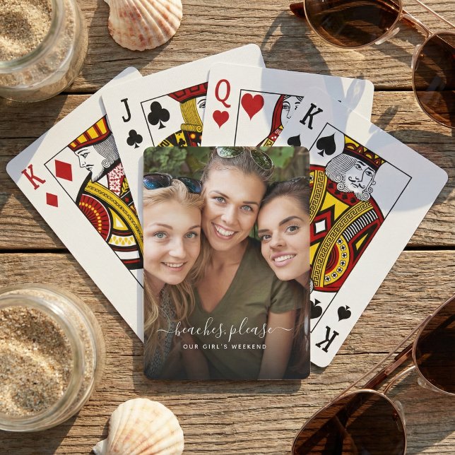 Baraja De Cartas Beaches Please Girls Weekend Away Photo (You own girl's weekend deck of cards!)