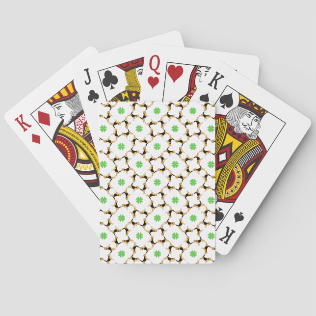 Baraja De Cartas Beagle de la buena suerte (Reverso)