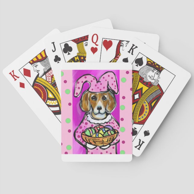 BARAJA DE CARTAS BEAGLE DE PASCUA (Reverso)