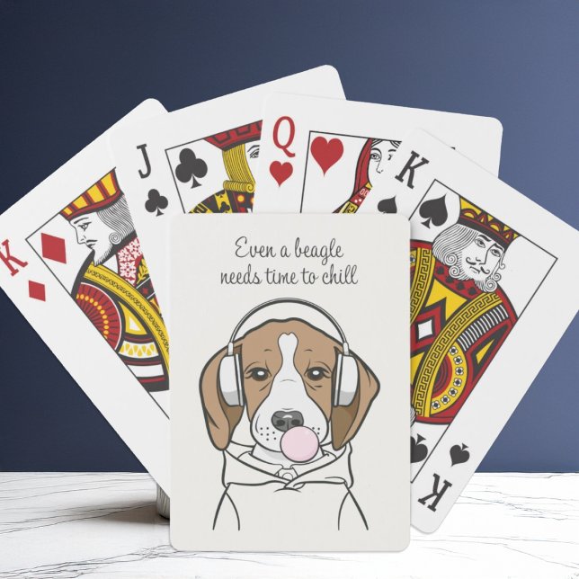 Baraja De Cartas Beagle escalofriante con perro gracioso de Bubbleg (Subido por el creador)