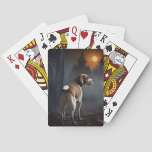 Baraja De Cartas Beagle Halloween Scary