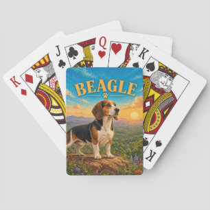 Baraja De Cartas Beagle, mosaico geométrico