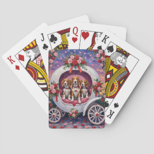 Baraja De Cartas Beagles Día de San Valentín 