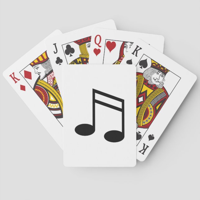 Baraja De Cartas Beamed 16th Notes (Reverso)