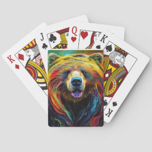 Baraja De Cartas Bear Grizzly Animal Discovery Adventure Nature Pla