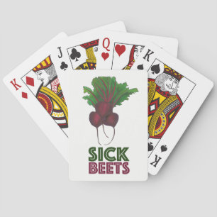 Baraja De Cartas Beats (Beats) Red Beet Garden Vegetable