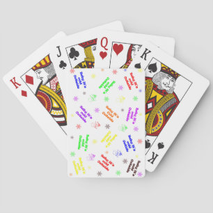 Baraja De Cartas Beba su resfriado afuera Jugando Tarjetas