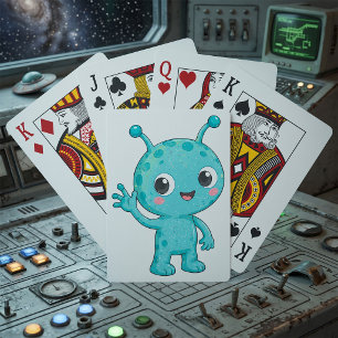 Baraja De Cartas Bebé Alien Espacial Monstruo Adorable